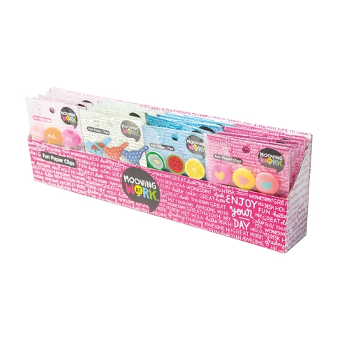 BROCHE CLIPS 50MM FUN PAPER BLISTER X3