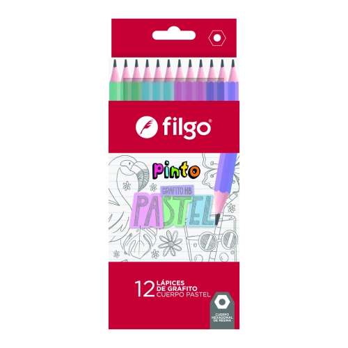 LÁPIZ GRAFITO FILGO PINTO PASTEL HB 