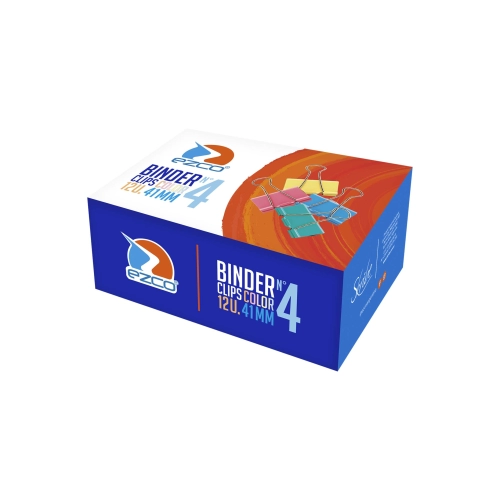 BROCHE BINDER COLOR 41MM X12 EZCO