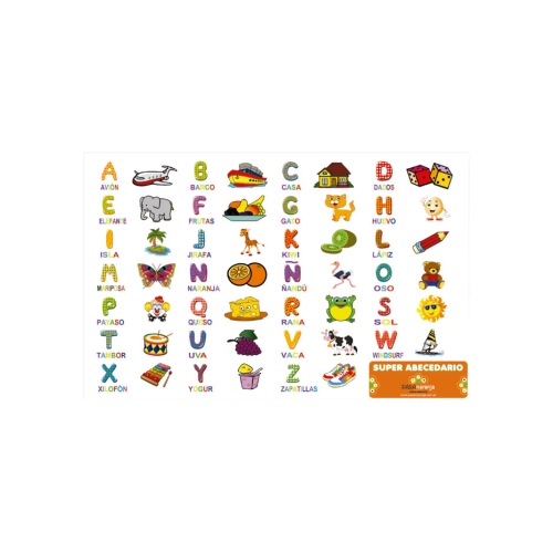 JUEGO ENCASTRE SUPER ABECEDARIO X54 PIEZAS