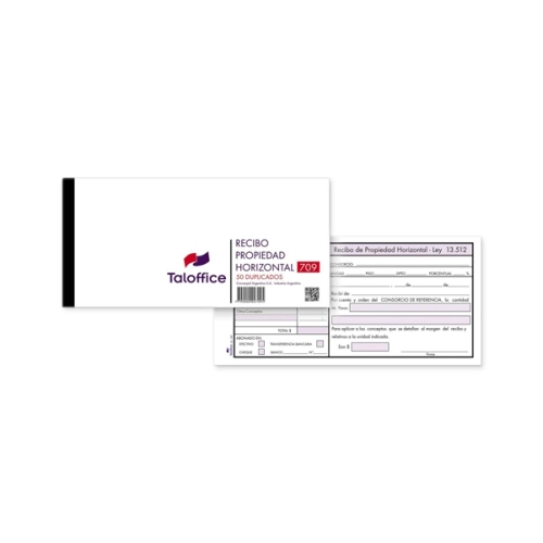 TALONARIO RECIBO PROPIEDAD HORIZONTAL