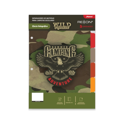 SEPARADOR ESCOLAR REXON WILD ADVENTURE