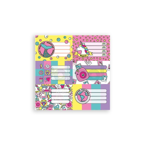 ETIQUETA ESCOLAR KAWAII X12