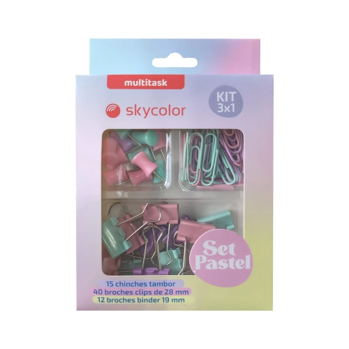 SET 3 EN 1 OFICINA PASTEL SKYCOLOR