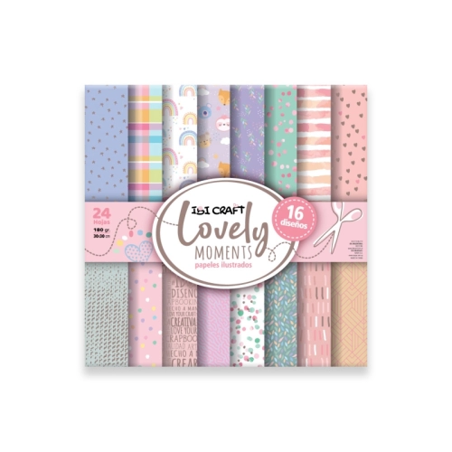 BLOCK PAPEL ILUSTRADO 30X30CM LOVELY