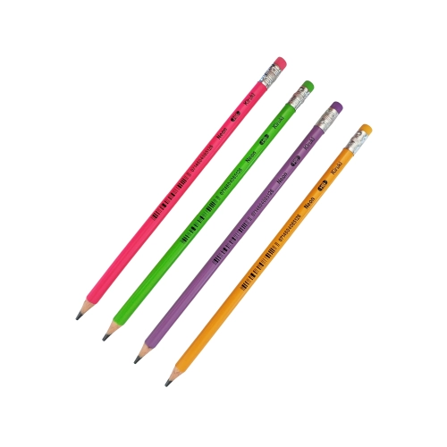 LAPIZ GRAFITO KIRUKI NEON CON GOMA