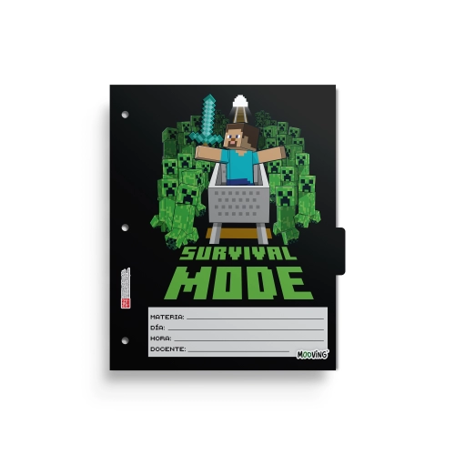SEPARADOR ESCOLAR MOOVING MINECRAFT