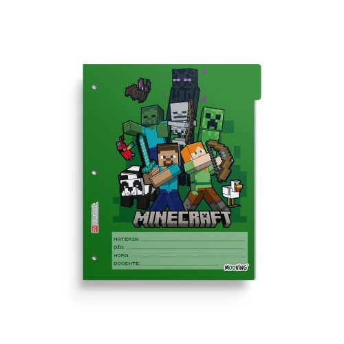 SEPARADOR ESCOLAR MOOVING MINECRAFT