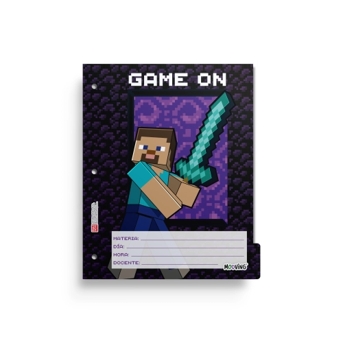 SEPARADOR ESCOLAR MOOVING MINECRAFT